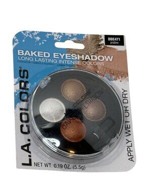 LA Colors Baked Eyeshadow Praline Neutral Shimmer Palette New